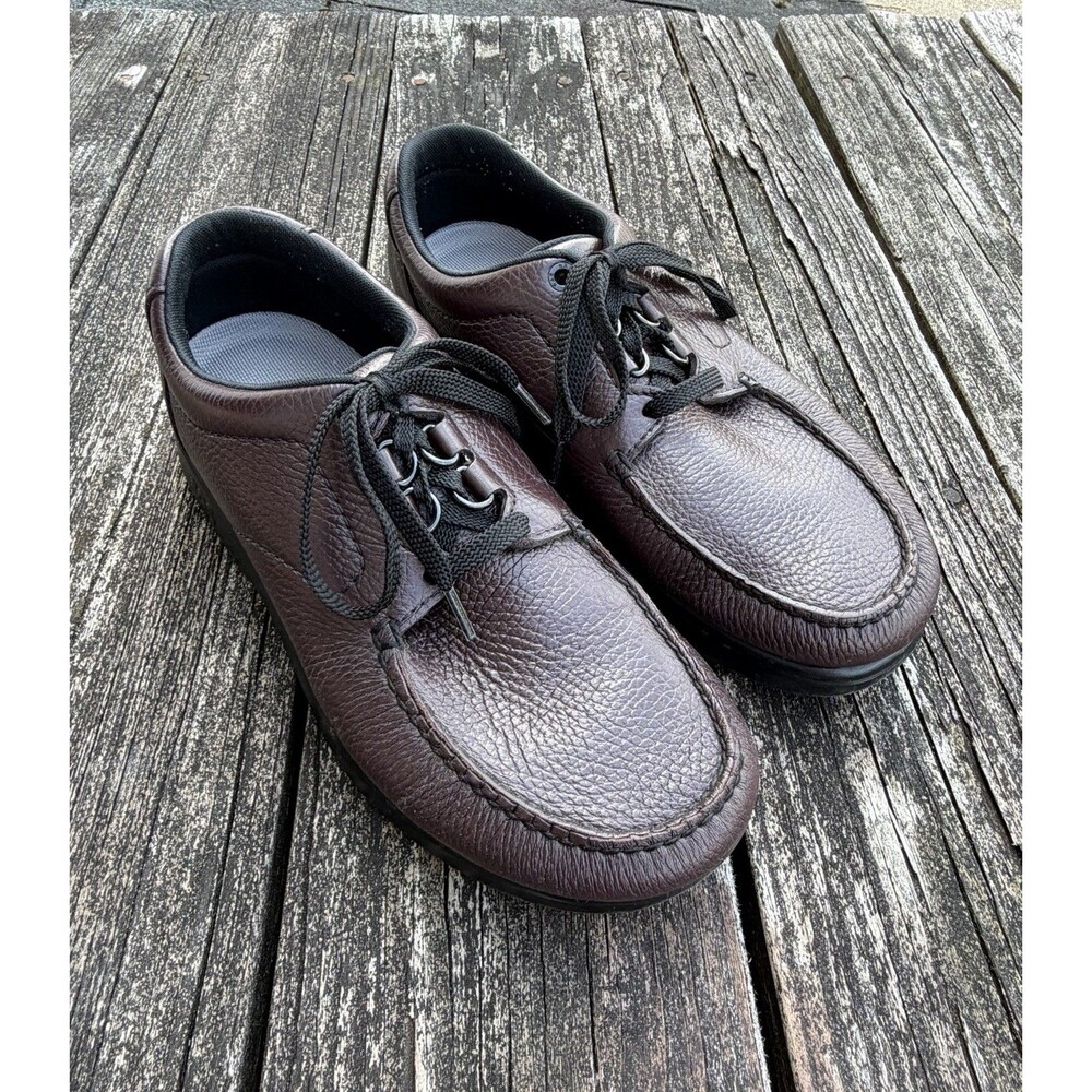 SAS Bout Time Men’s Sz. 9M Burgundy Leather Ortho Lace Up Oxford Shoes Sneakers